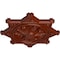 Ekena Millwork Antilles Ceiling Medallion (Fits Canopies up to 6"), Hand-Painted Firebrick, 38 1/4"OD x 1 1/2"P CM38ANFIF - alternate 4